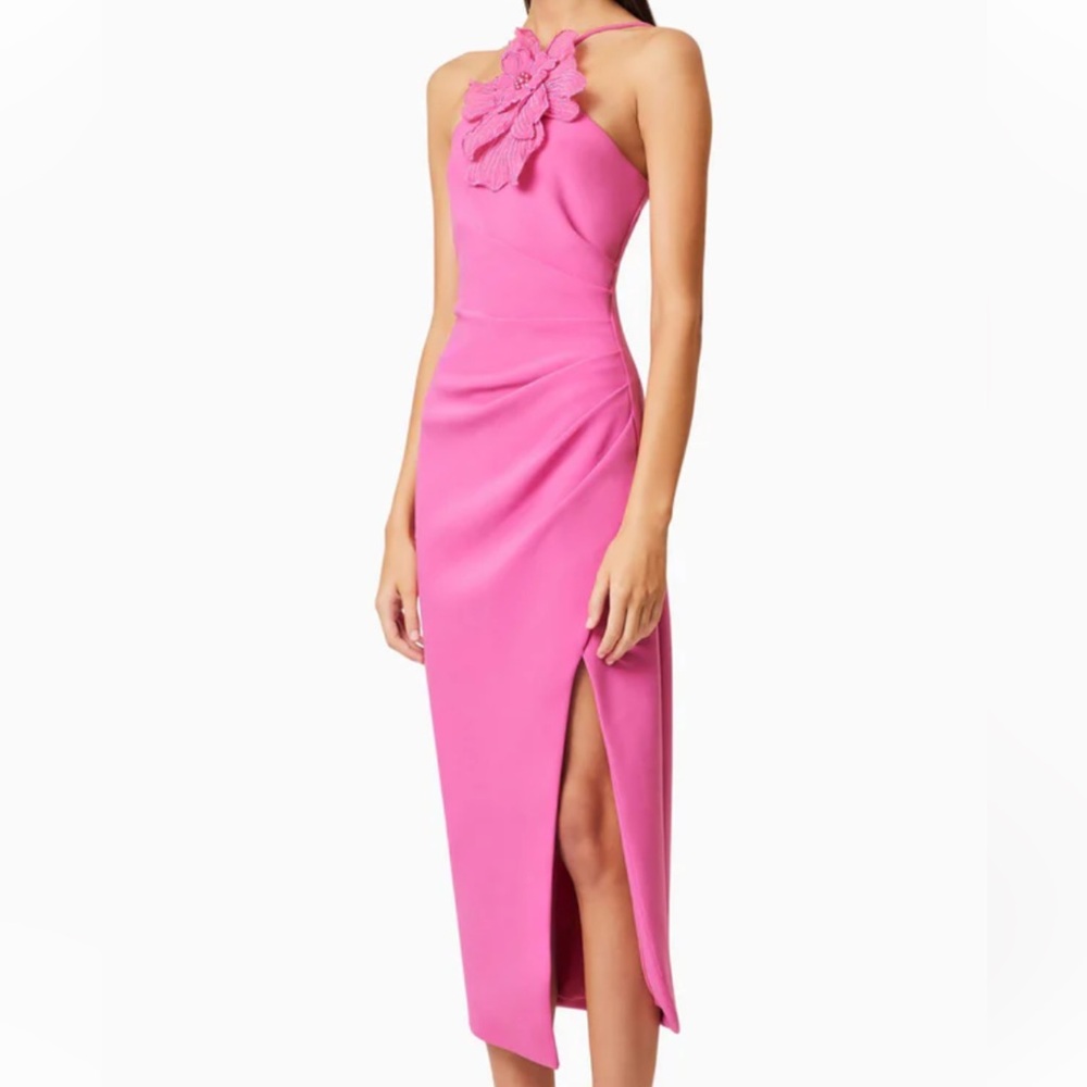 NWT 🩷 ELLIATT Janelle 3D Midi Dress - Picture 3 of 13